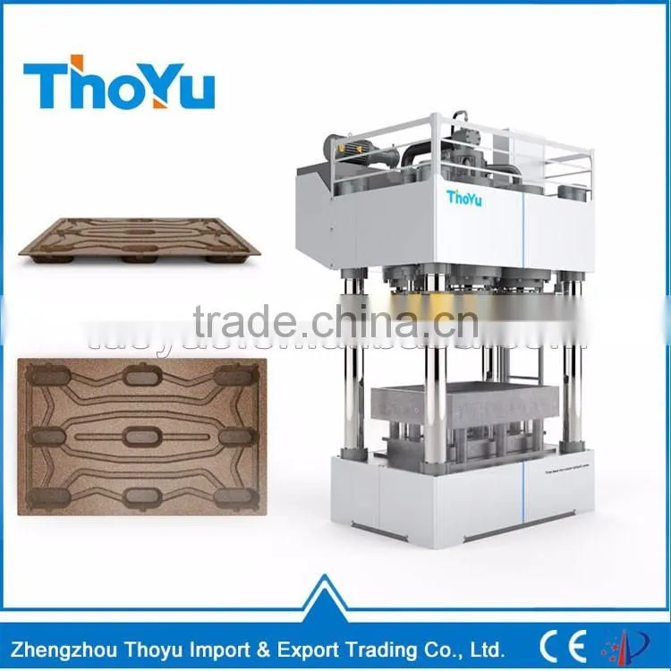 Thoyu Made Sawdust Pallet/Wood Pallet Forming/Hot Press Wooden Pallet Machine(0086-15903675071)