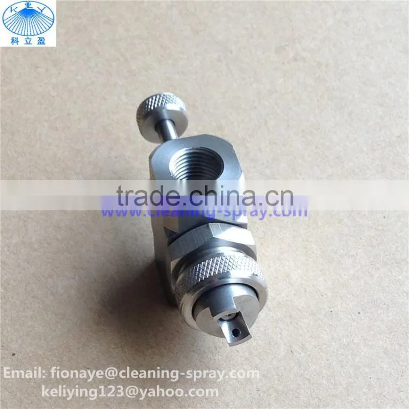 External mixing flat spray air atomizer nozzle