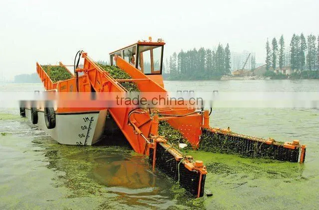 Aquatic weed harvester/Garbage salvage ship/ lake automatic cleaning machine