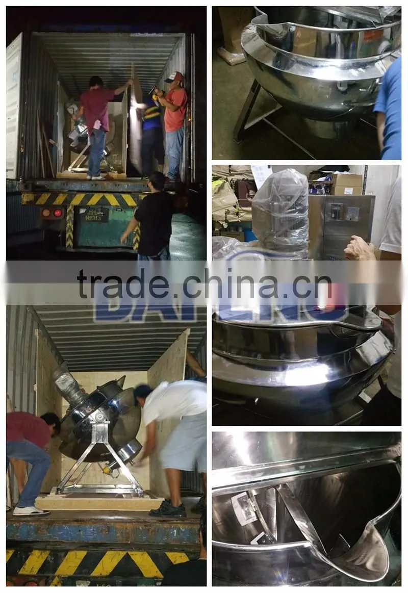 500L Stainless steel 304 candy electric cooking pot