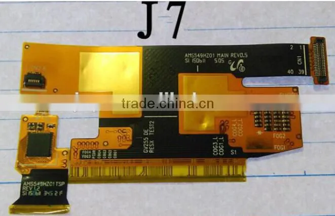 High quality Mobile Phone Flex Cables !one set touch and lcd flex cable for samsung galaxy j7