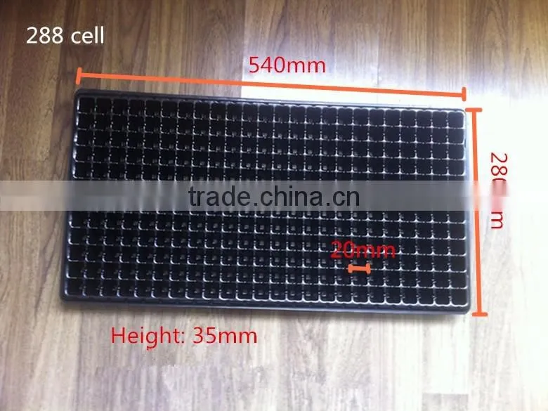 288 cell PS material plastic plant growing trays, China wholesale