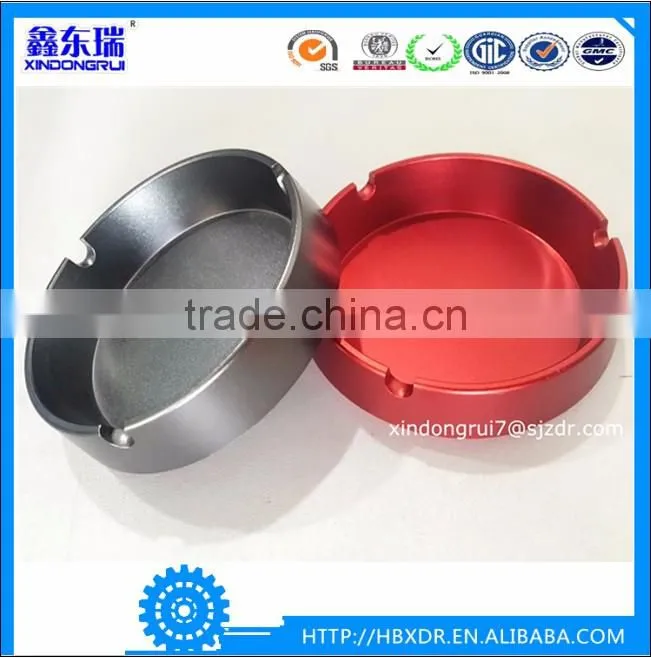 Supply aluminum ashtray with anodized finish