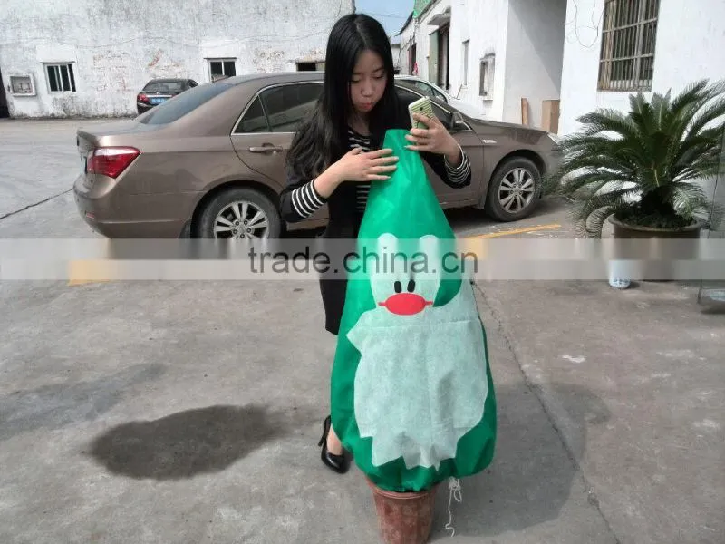 cartoon 100% pp nonwoven eco tree cover / plant jacket