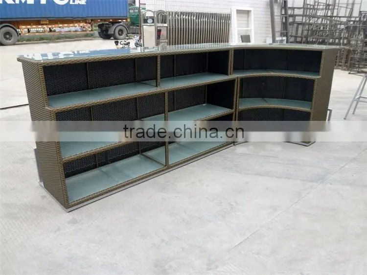 Luxury Bar Counter Rattan Bar Table