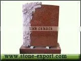 Multicolor Red Tombstone,Granite Tombstone,Multicolor Red Headstone