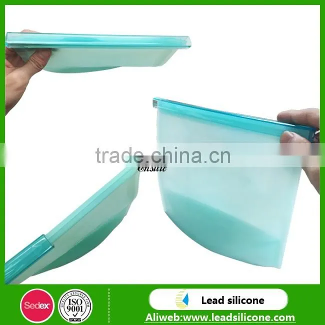 Food Grade Fresh Vegetable Silicone Seal Food Bags,Silicone Food Storage Bag