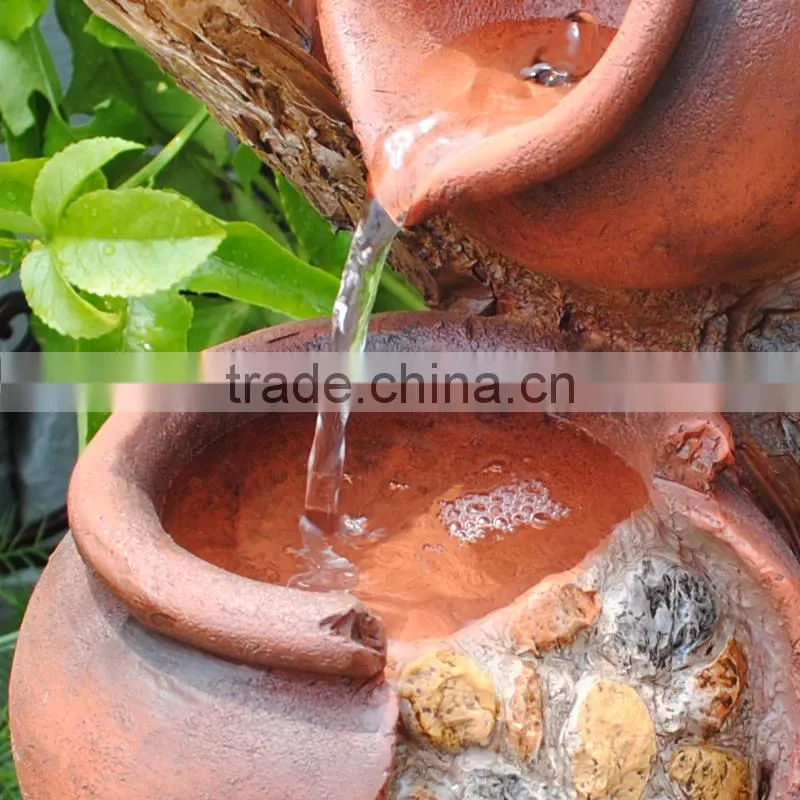 Broken Pot Tabletop Water Fountain