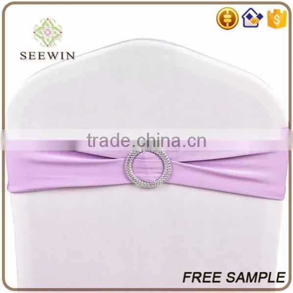 plaid colorful ruffle chair sash band with plastic buckle set