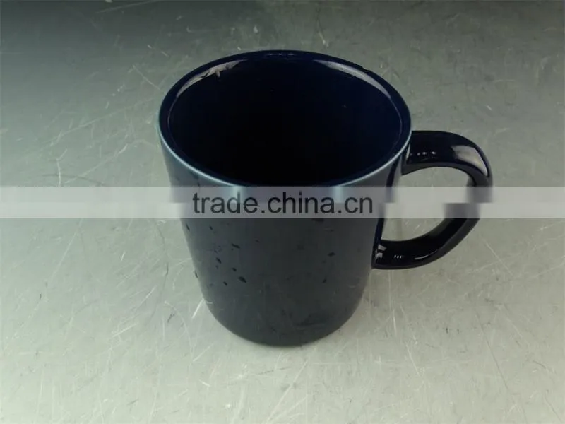Stock Hot sale Cheap black Glaze Ceramic promotional mug for Espresso