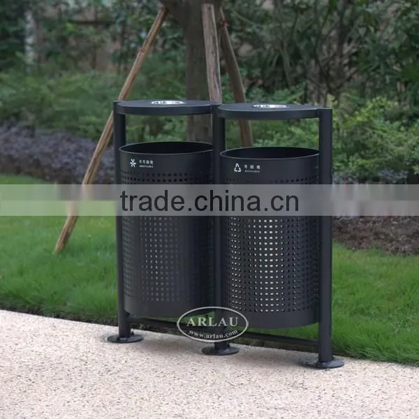 Arlau Outdoor Waste Rubbish Bin,Rubbish Trash Can,Unique Garbage Bin