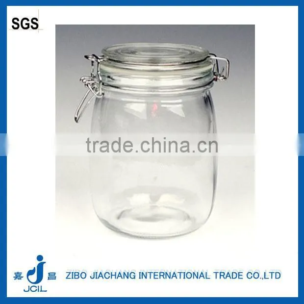 High Quality clear square Glass Containers Food