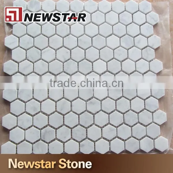 Newstar Bathroom wall mosaic natural stone marble mosaic tile