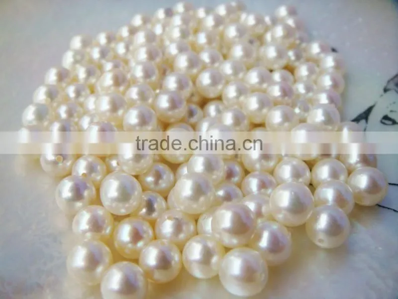 loose Akoya pearls hald drilled size 6.5-7mm