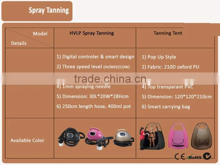 Mini Body Tanning Bed Machine HVLP Spray Tan Gun Portable Tanning Spray Machine