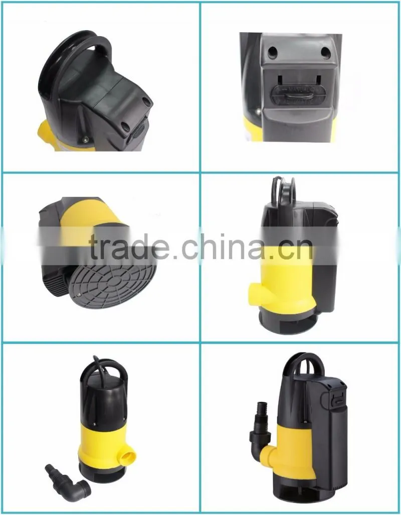 Sewage water pump with flow switch