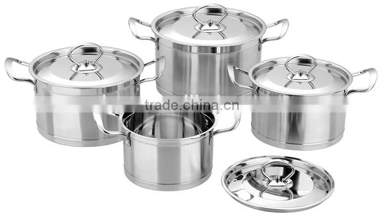 10pcs 16-24cm stainless steel high multi straight stock pot