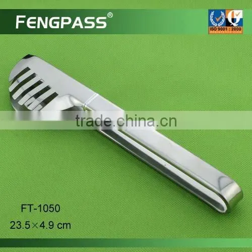 Stainless steel food serving tong FT-1055 kitchen utensil