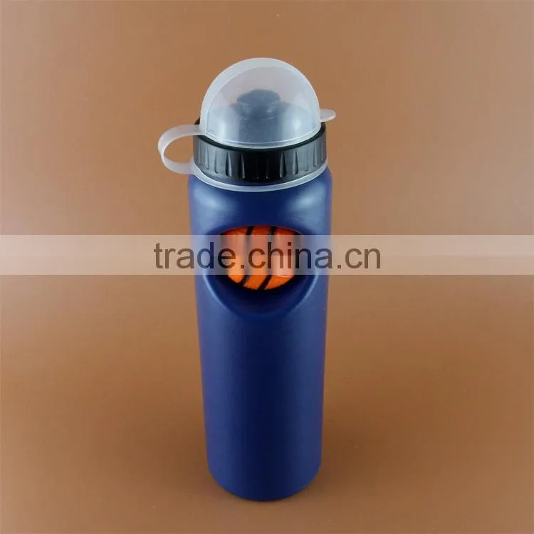 750ml BPA FREE Plastic Football Water Bottle Include Pu Ball