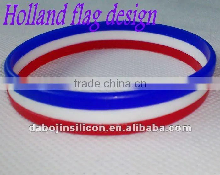 flag wristband country flag silicone rubber wristbands