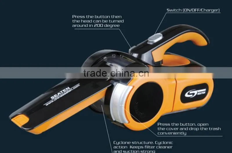 Car Portable Super Cyclone Handheld Vacuum Cleaner Wet and Dry for Car