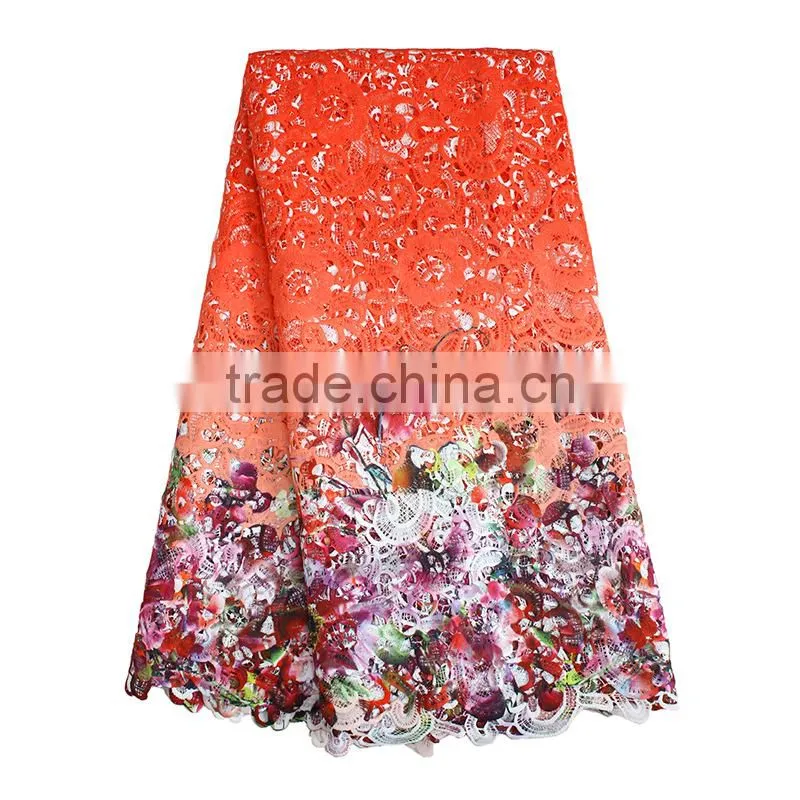 Nigeria Elegant Traditional Wedding Dresses Textile Embroidery Fabric