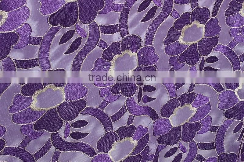 Bestway top-end handmade embroidery tulle lace beaded bridal lace fabric french net lace fabric with high quality FL0245