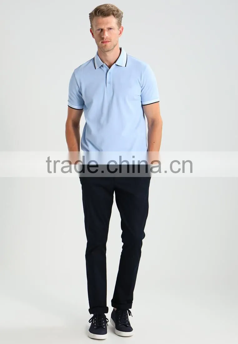MGOO Excellent Cotton Spandex Polo Shirt Three Buttons Plain Dry Fit Golf Polo Shirts For Men