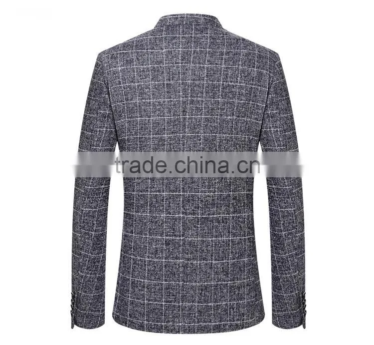 Wholesale Custom Style Fashion Suit Jacket Blazer Checked Men'S Suits For Sale