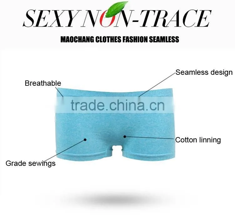 Multi colors seamless boxers shorts sexy lingerie women underwear boyshorts cheap ladies panties