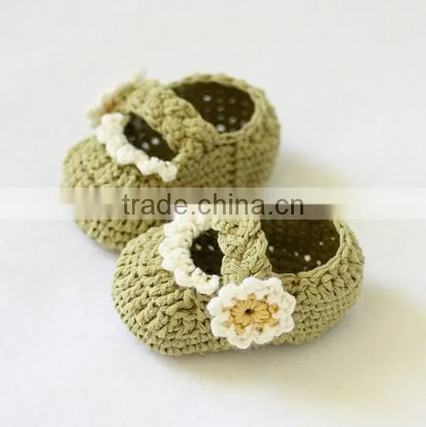 cotton yarn baby to crochet handmade crochet baby girl shoes