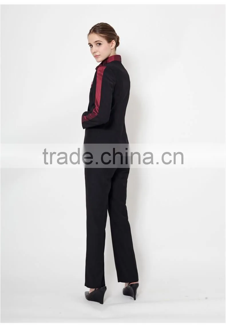 high class fashion hotel service receptionist uniforms