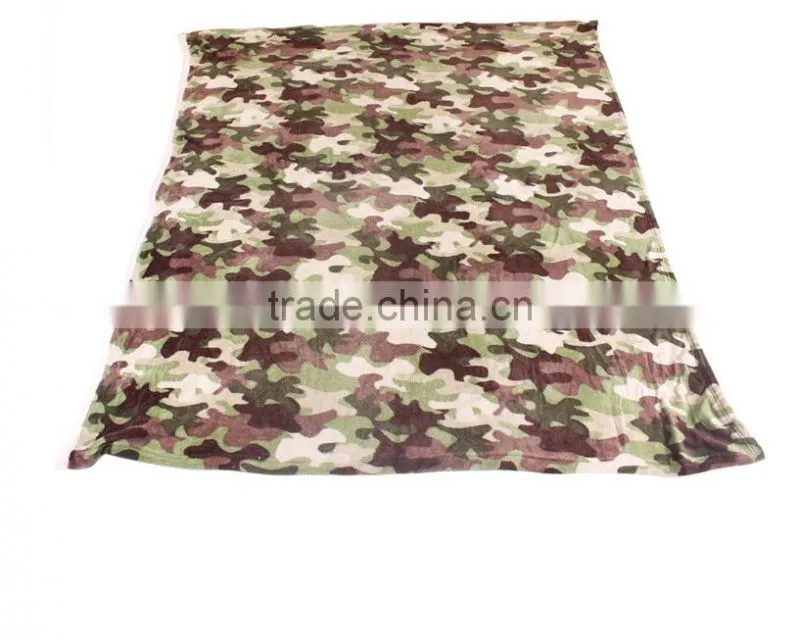 100%polyester super soft anti-pilling army fleece blanket