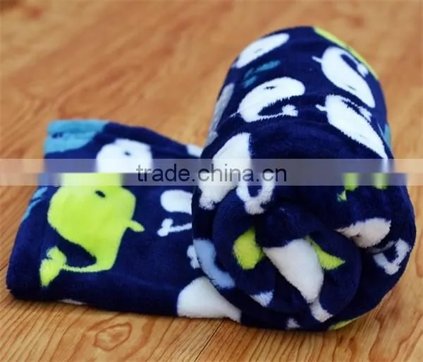 Animal Pattened soft thick Coral Fleece baby blanket
