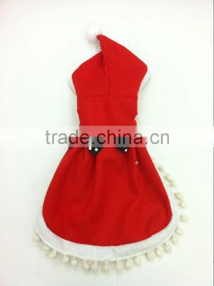 christams puppy clothes dog xmas coat/cape