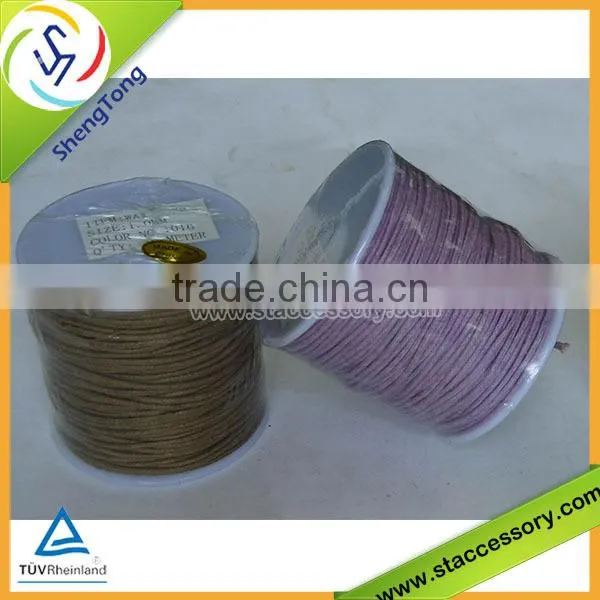 For bracelet and necklace wholesale wax cord