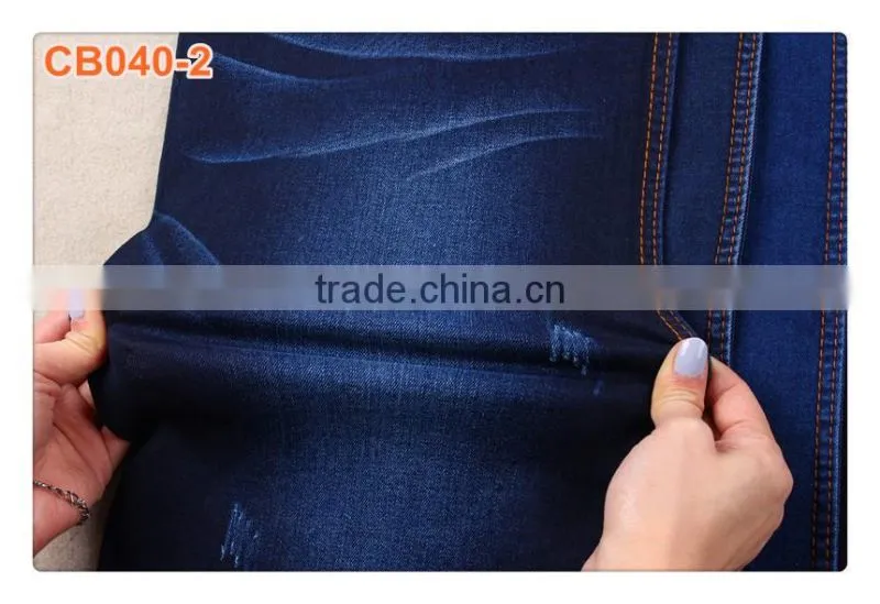 Certificated Unique Color organic denim fabric