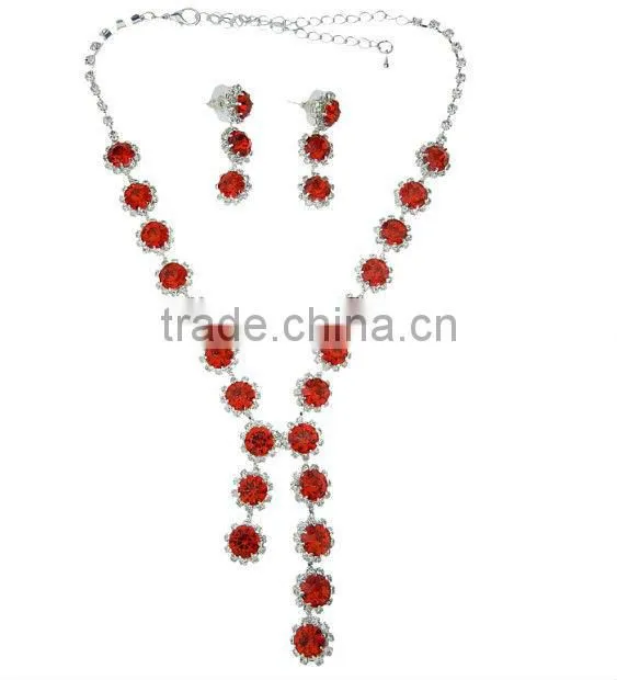 Bridal Jewelry Set Rhinestone Wedding Jewelry Set,Wedding Necklace n Earring