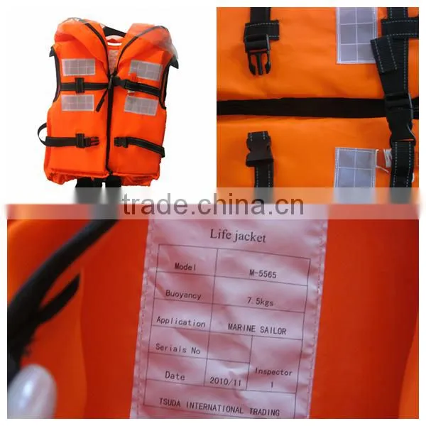 Oxford EPE foam solas approved neoprene life jacket
