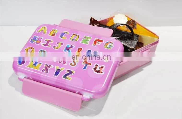 Environmental kid plastic insulated lunch box