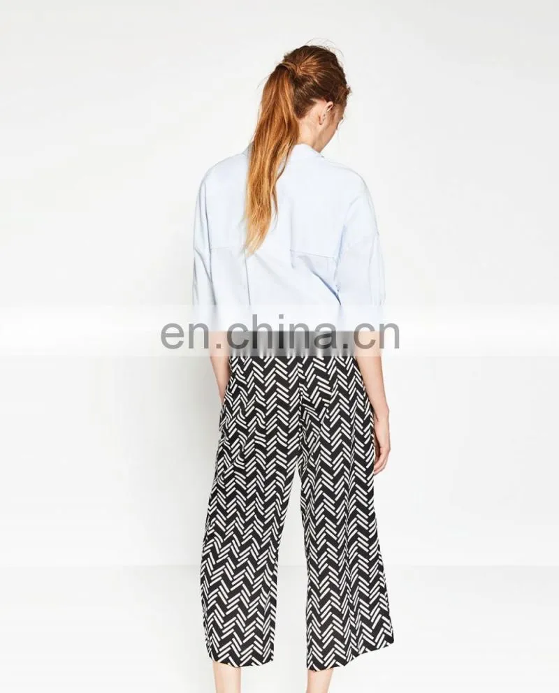 New design casual ruffle pants 2016
