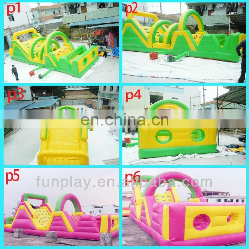 Funny climbing PVC inflatable obstacle, competition inflatable games, inflatable climbing obstacles for sale