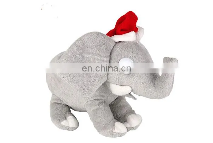 SA8000 Socia Audit wholesale customized plush gray animal elephant stuffed toy with big ears