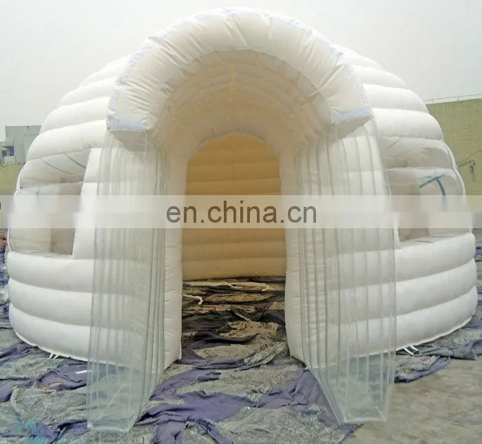 Green & White Inflatable Dome Tent