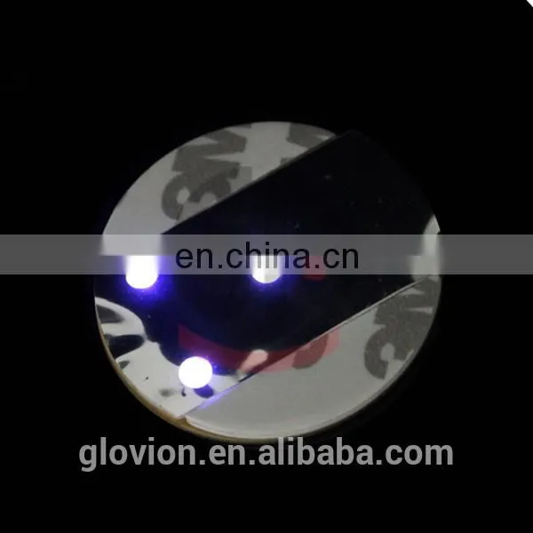 New design LED 3M Sticker plastic drink coasters