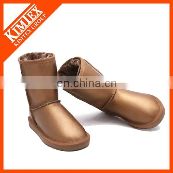 metallic leather boots for winter