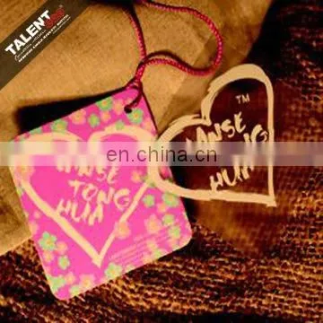 custom clothes brand printed paper hanging tag