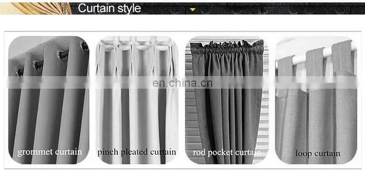 Polyester fabric shading window curtain