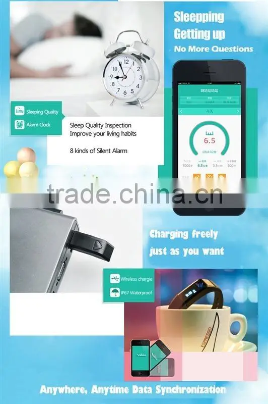 Pedometer date&time colorie bluetooth LC-i5 Smart Bracelet