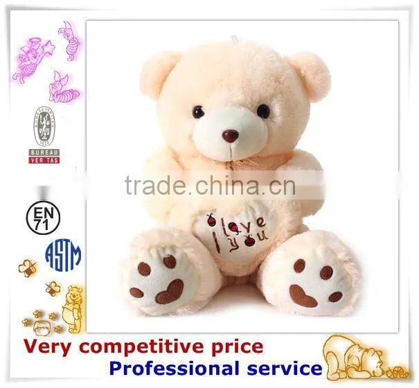 OEM Stuffed Toy,Custom Plush Toys, bear with red heart toy